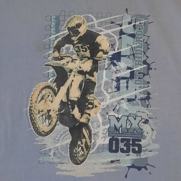 MOTO MX DIRT BIKE Long Sleeve Kids Graphic Tee, Dirt Riders Play Clothes, Riding - Picture 4 of 12